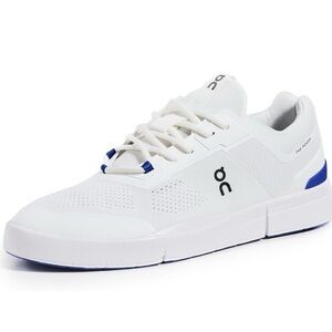 On Men's The Roger Spin Sneakers Color: White/Indigo Men’s 9.5
